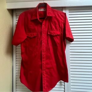Vintage Genuine Roebucks Mens Sz M Western Shirt